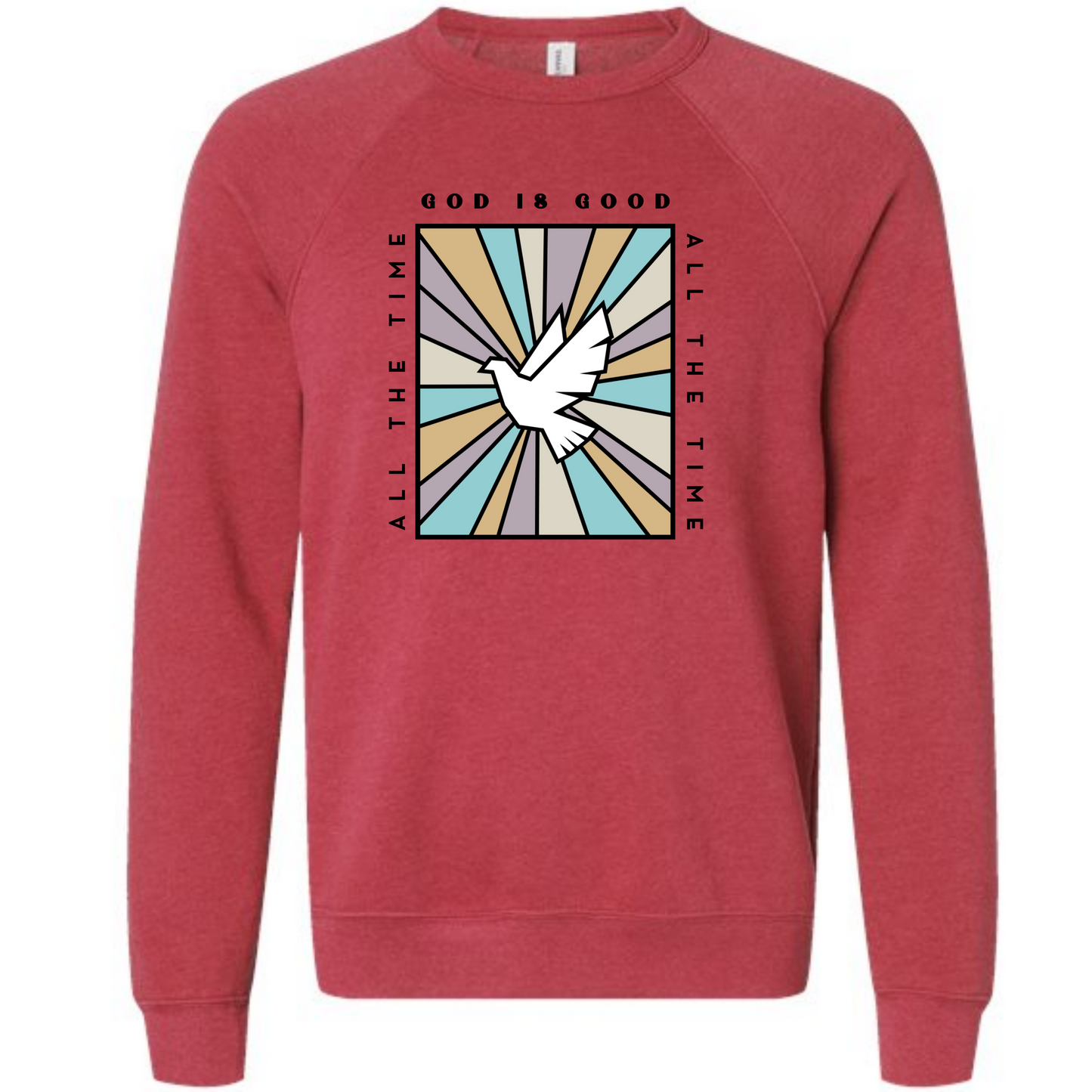 God Is Good - Sponge Fleece Raglan Sweatshirt - Assorted Colors