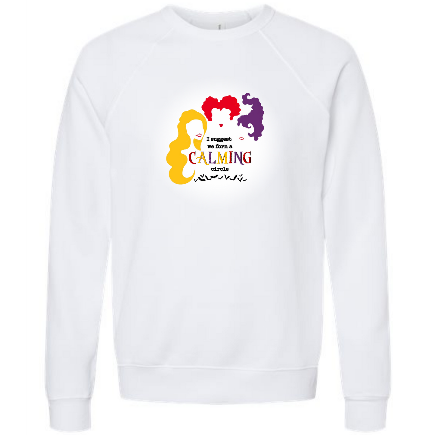 HP - Calming Circle - Sponge Fleece Raglan Sweatshirt - Greens, Neutrals