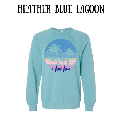VP - A Hui Hou - Sponge Fleece Raglan Sweatshirt - Blues, Purples