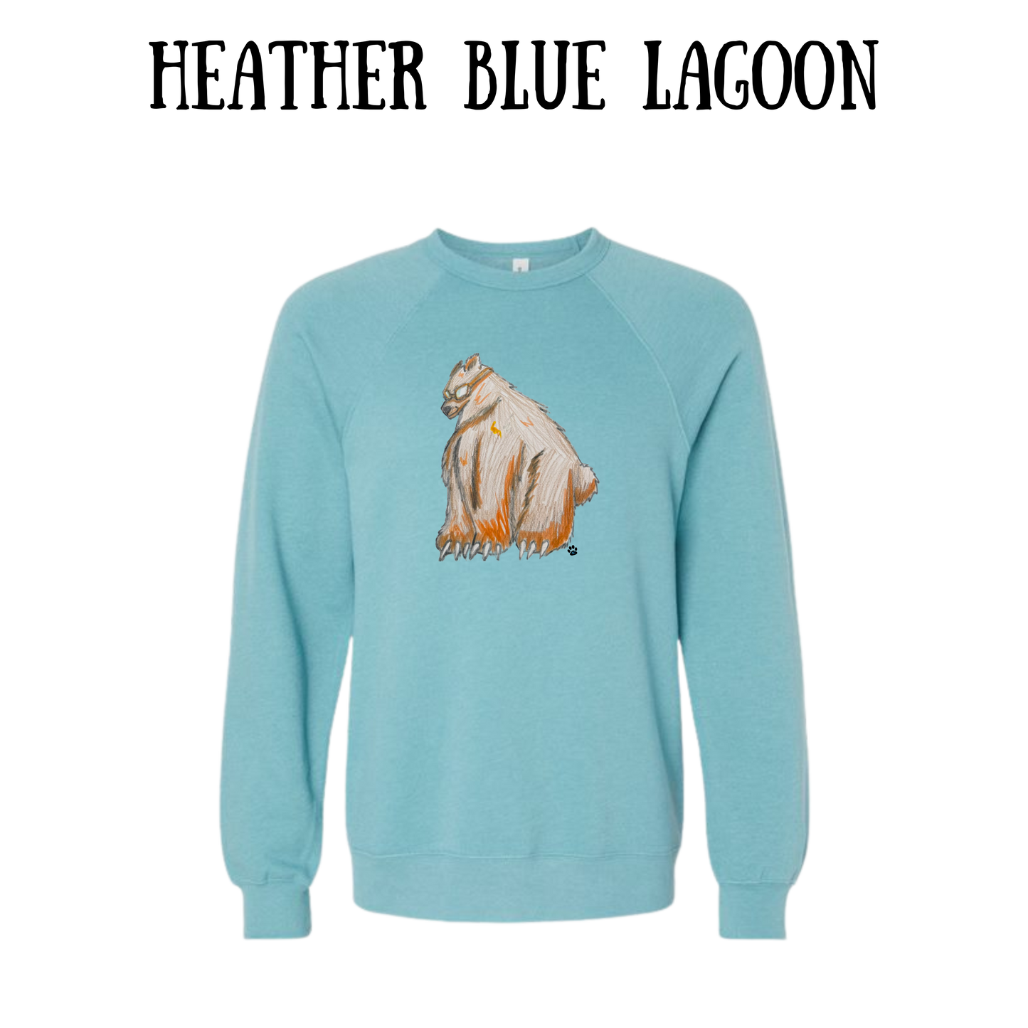 AC - Muscle Bear - Sponge Fleece Raglan Sweatshirt - Blues, Purples