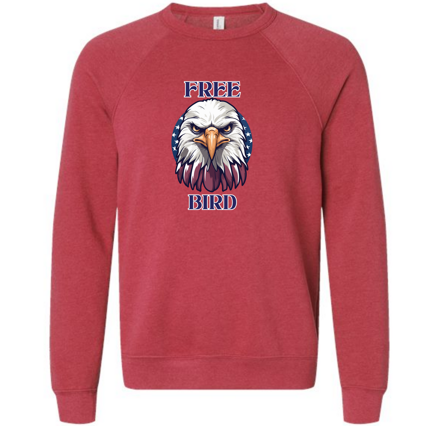 Free Bird - Sponge Fleece Raglan Sweatshirt - Assorted Colors