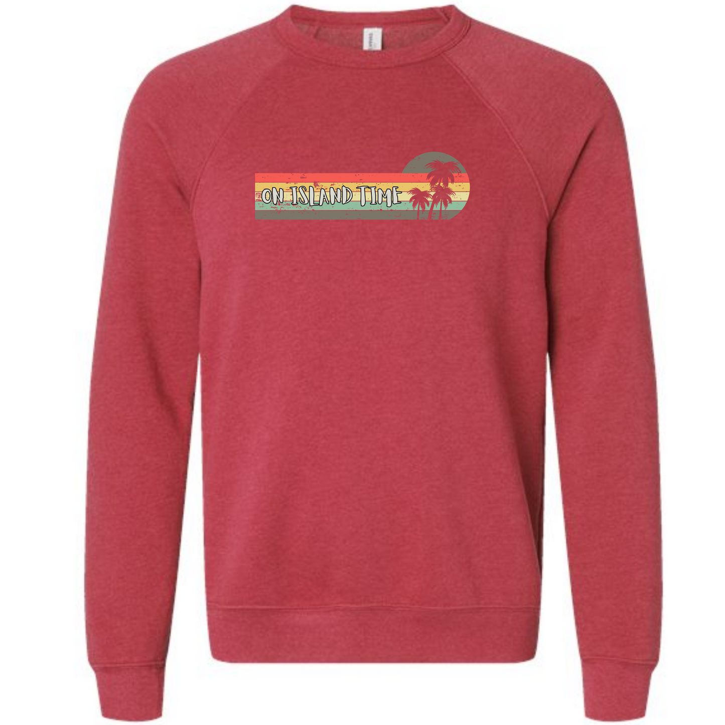 On Island Time - Sponge Fleece Raglan Sweatshirt - Assorted Colors