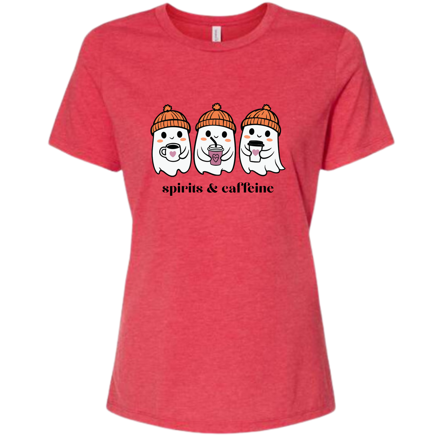Spirits & Caffeine - Women's Relaxed Fit Tee - Assorted Colors