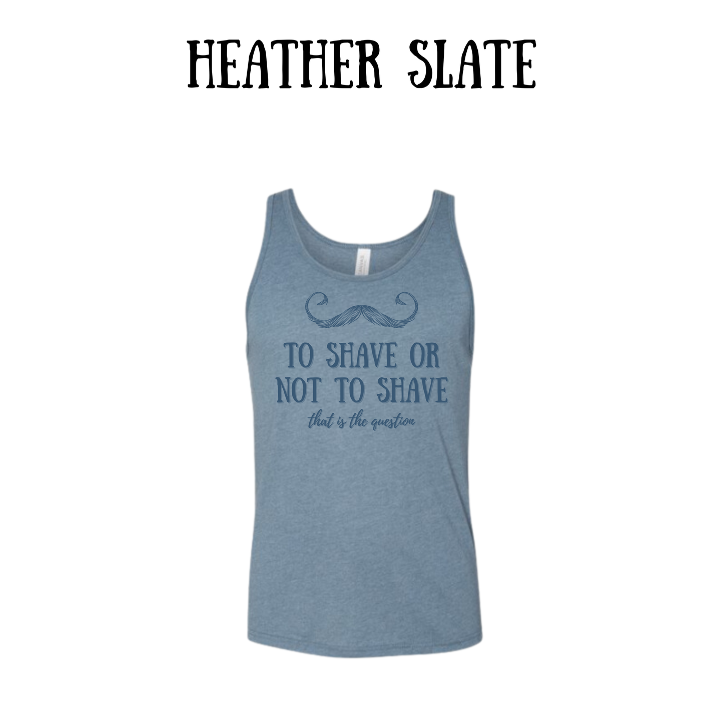 to shave or not to shave - unisex tank