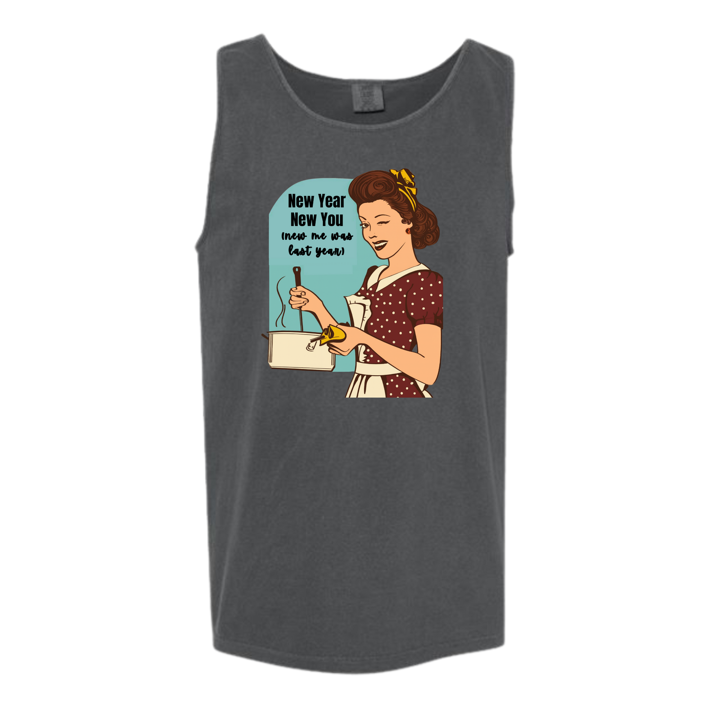 New Year New You - Comfort Colors - Unisex Tank - Neutral Colors & Blues
