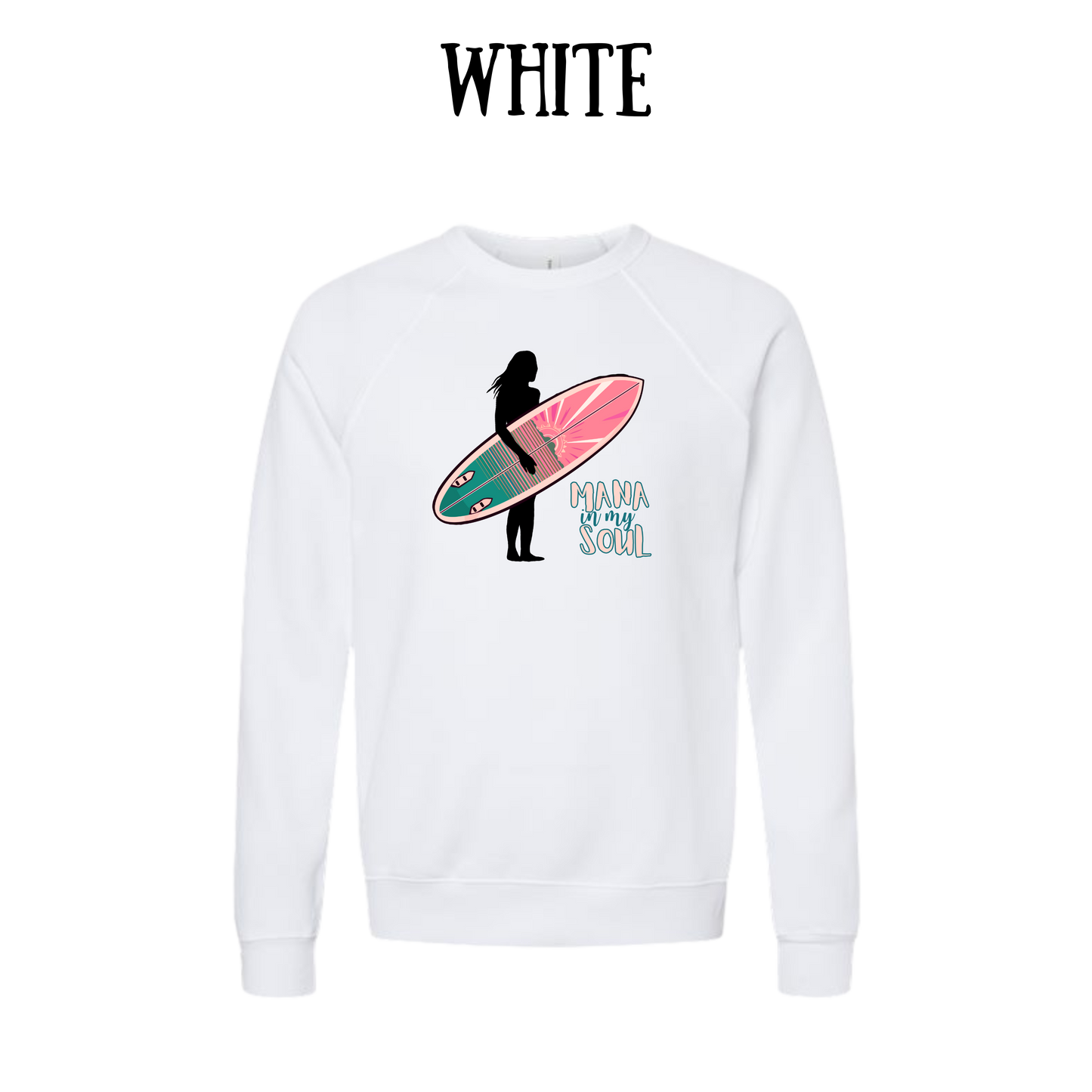 VP - Mana in My Soul - Sponge Fleece Raglan Sweatshirt - Greens, Neutrals