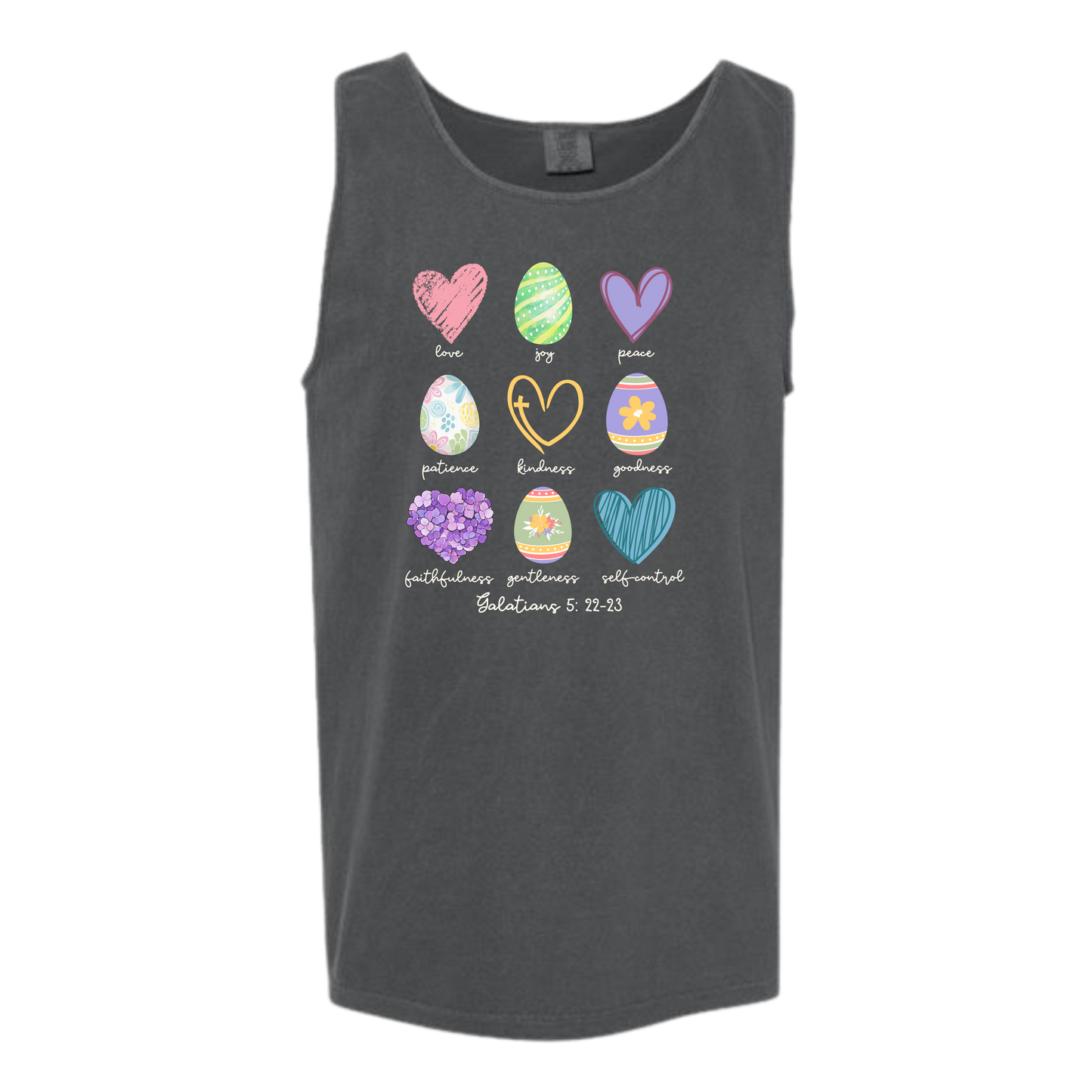 Galatians 5 - Easter - Comfort Colors - Unisex Tank - Neutral Colors & Blues
