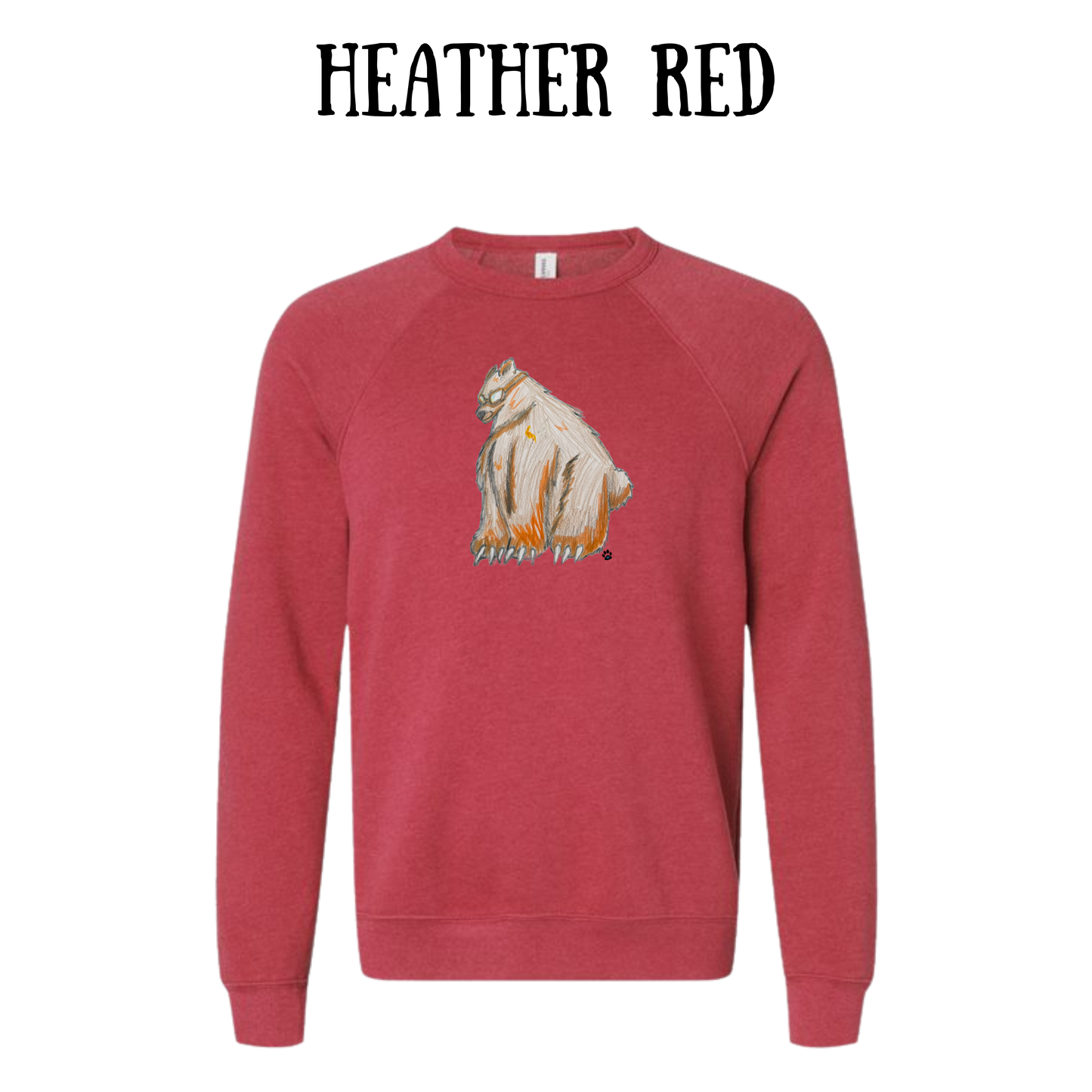 AC - Muscle Bear - Sponge Fleece Raglan Sweatshirt - Assorted Colors