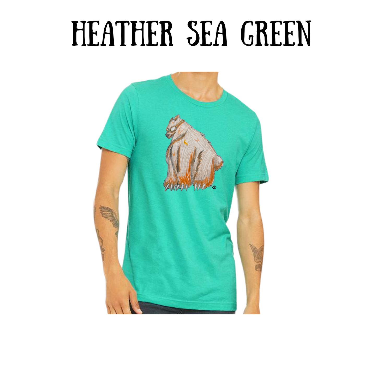 AC - Muscle Bear - Unisex Tee - Greens