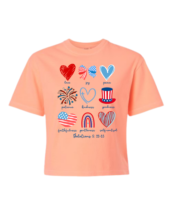 Galatians 5 - Patriotic - Comfort Colors - Boxy T - Assorted Colors