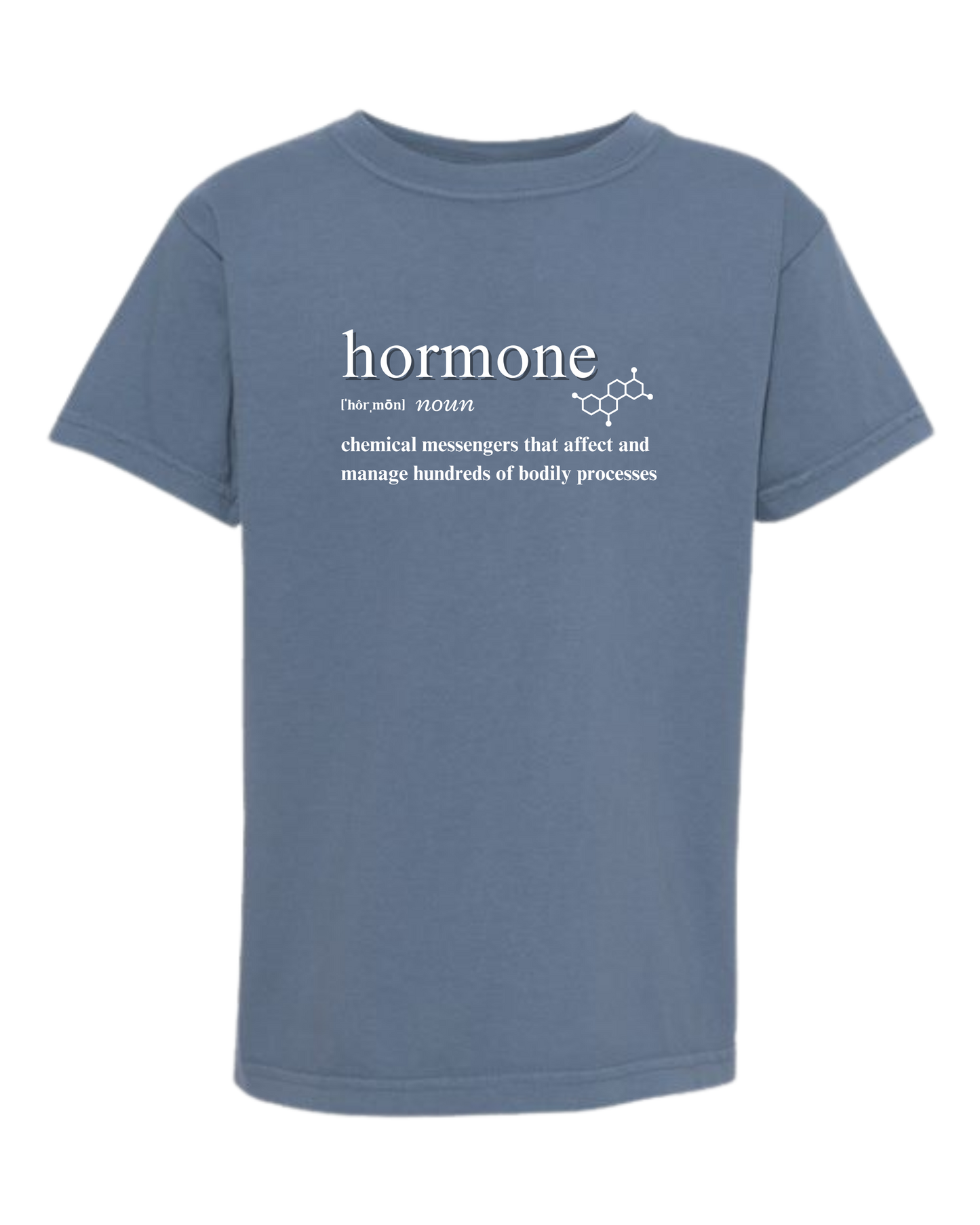 Hormone - Comfort Colors - Heavyweight Youth Tee - Neutral Colors & Blues