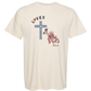 Loves Jesus & America too - Comfort Colors - Heavyweight Unisex Tee - Neutral Colors