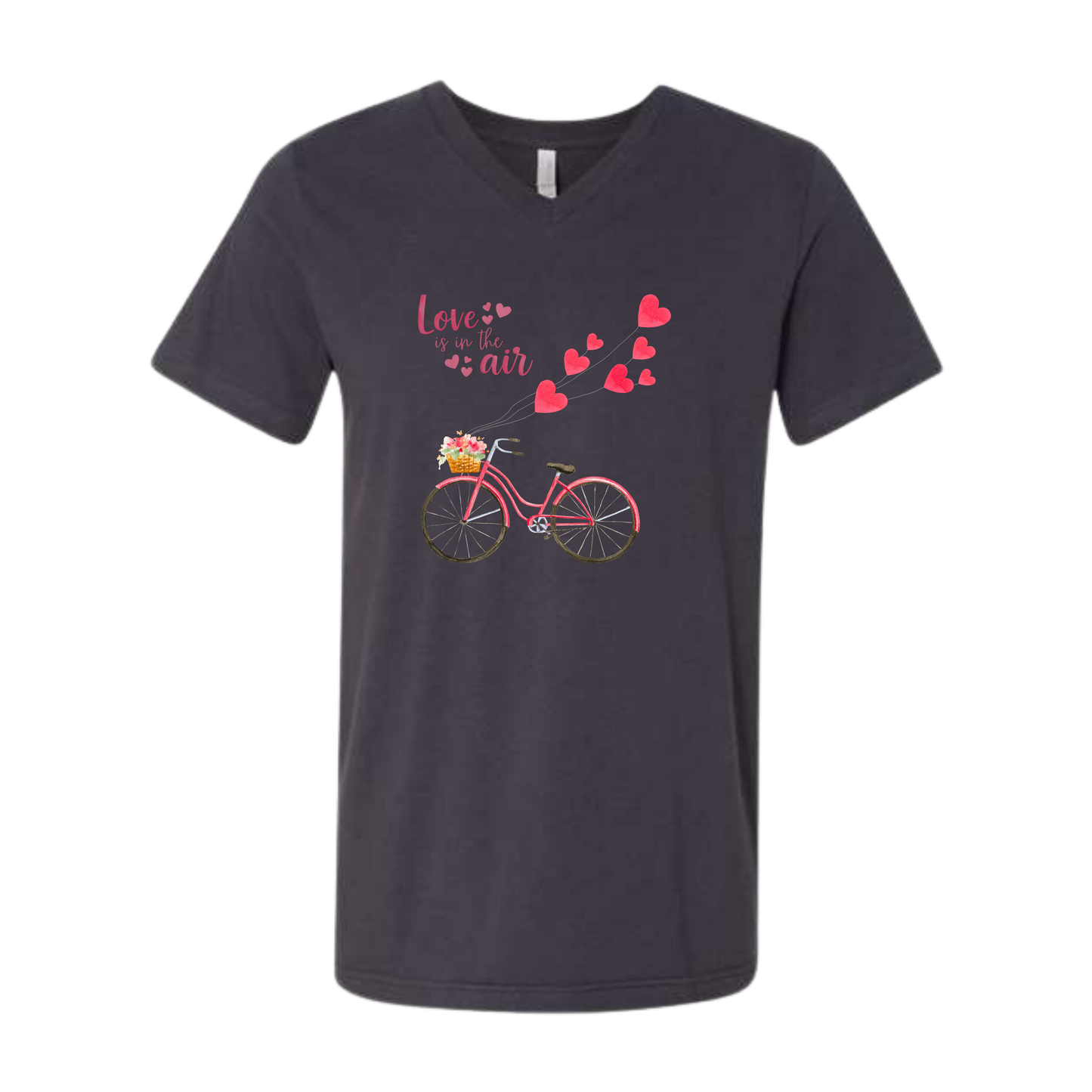 Love is in the Air - Bella+Canvas - Unisex V-Neck - Neutral Colors