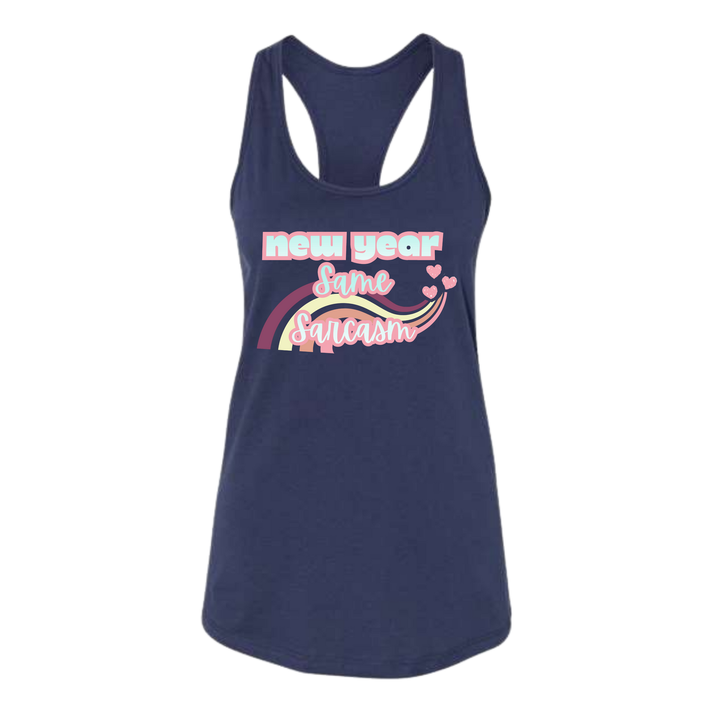 New Year Same Sarcasm - Bella+Canvas - Women's Jersey Racerback Tank