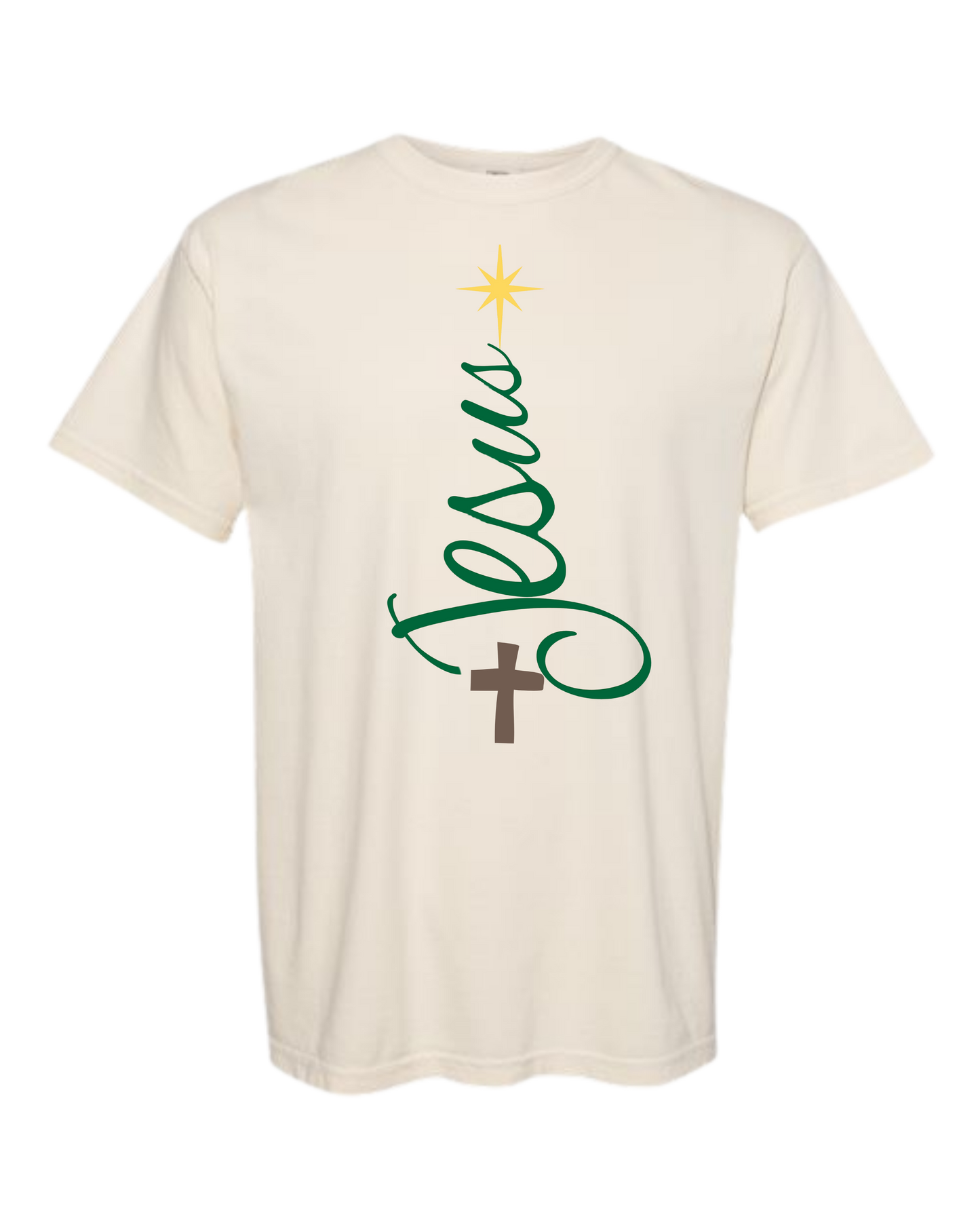 Jesus Tree - Comfort Colors - Heavyweight Unisex Tee - Neutrals