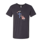 Loves Jesus & America too - Bella+Canvas - Unisex V-Neck - Neutral Colors