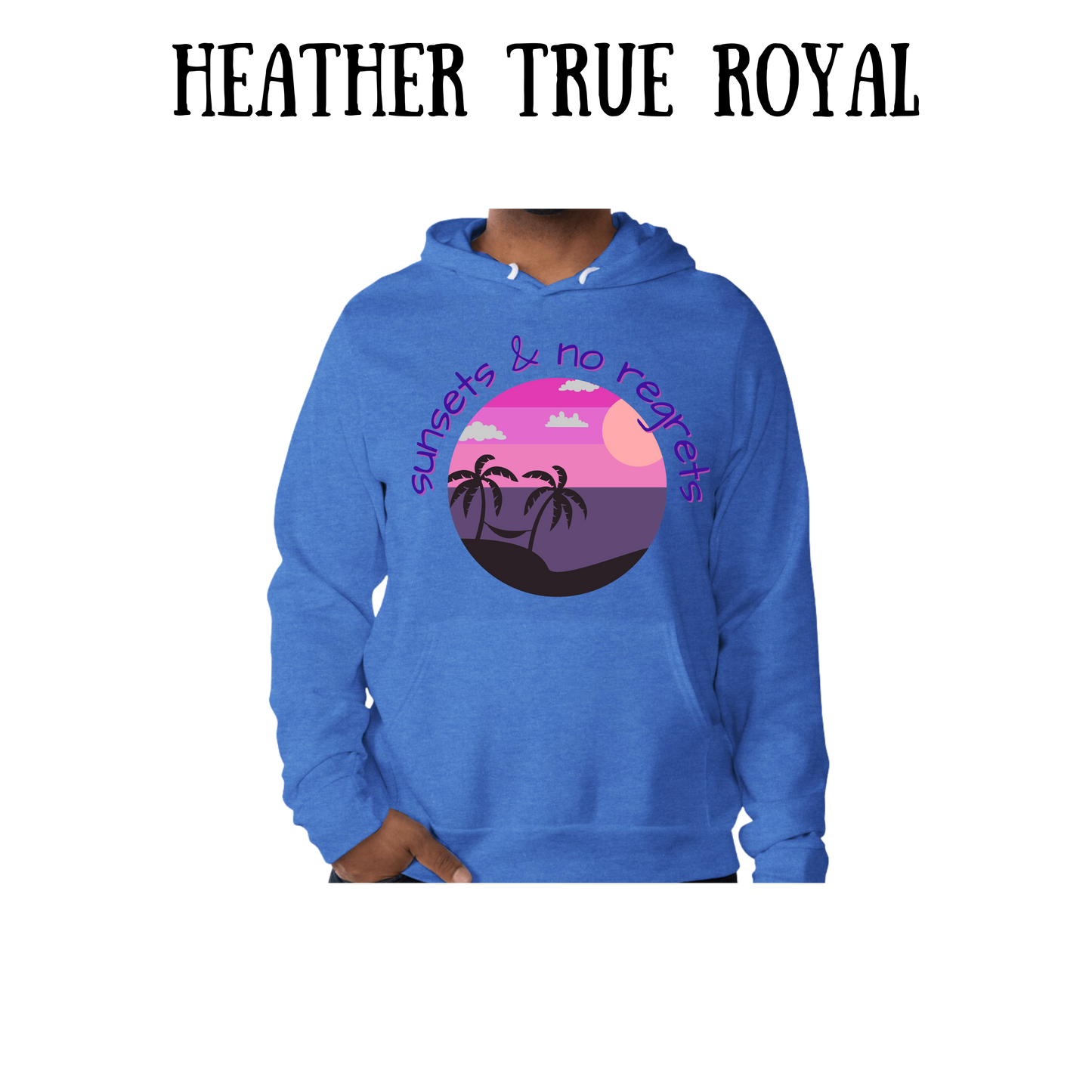 VP - Sunsets & No Regrets - Sponge Fleece Hoodie - Blues, Purples