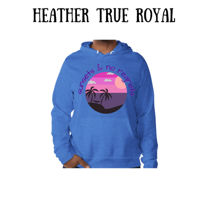 VP - Sunsets & No Regrets - Sponge Fleece Hoodie - Blues, Purples