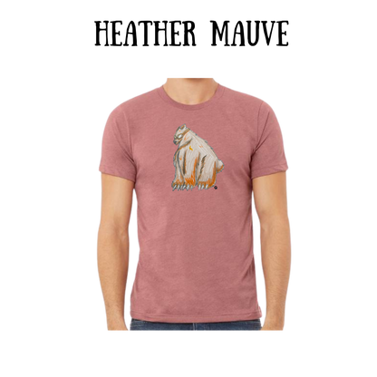 AC - Muscle Bear - Unisex Tee - Pinks, Purples, Neutrals