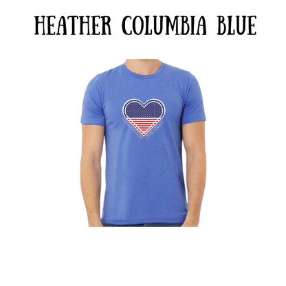PP - One Nation One Heart - Unisex Tee - Blues