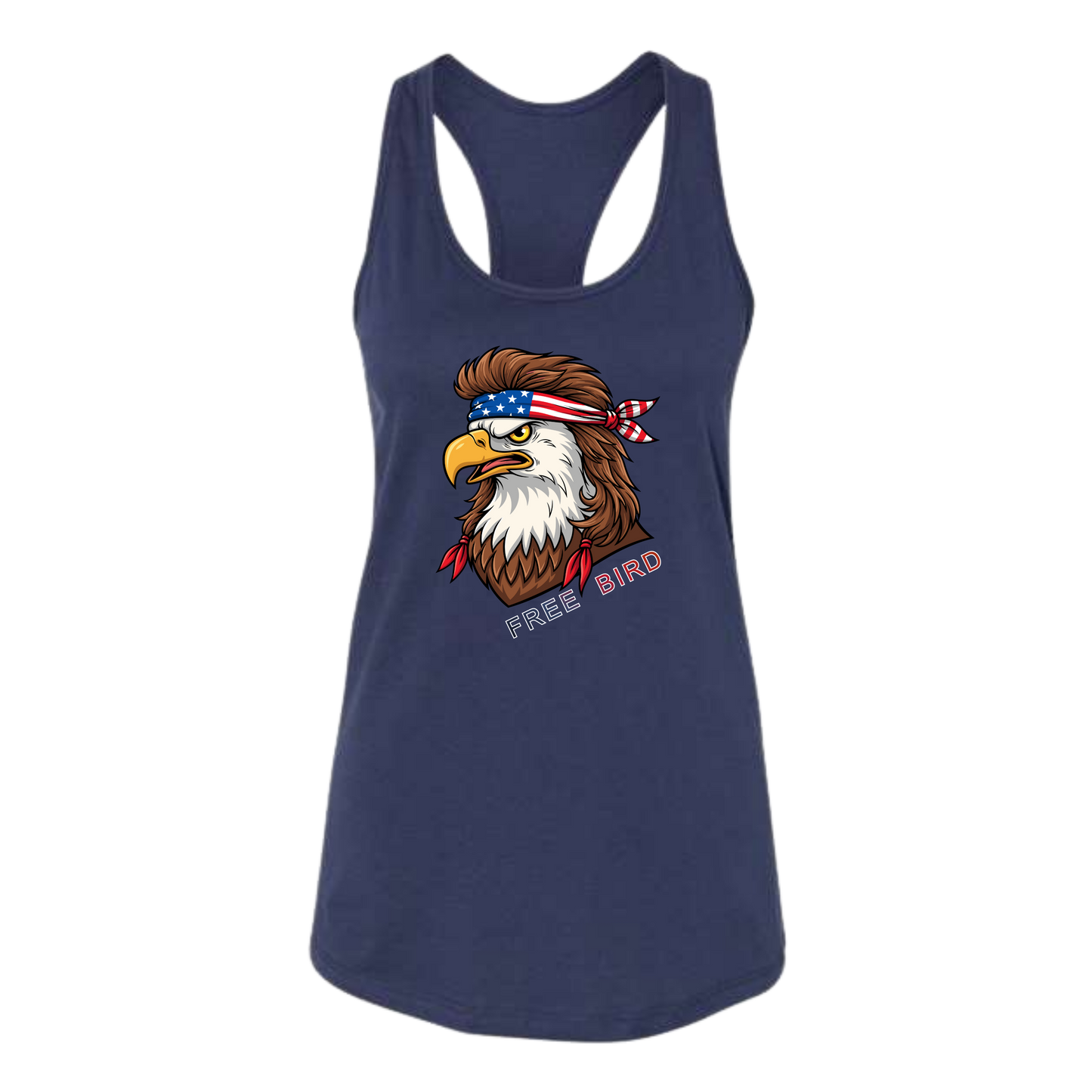 Rockin Free Bird - Bella+Canvas - Women's Jersey Racerback Tank