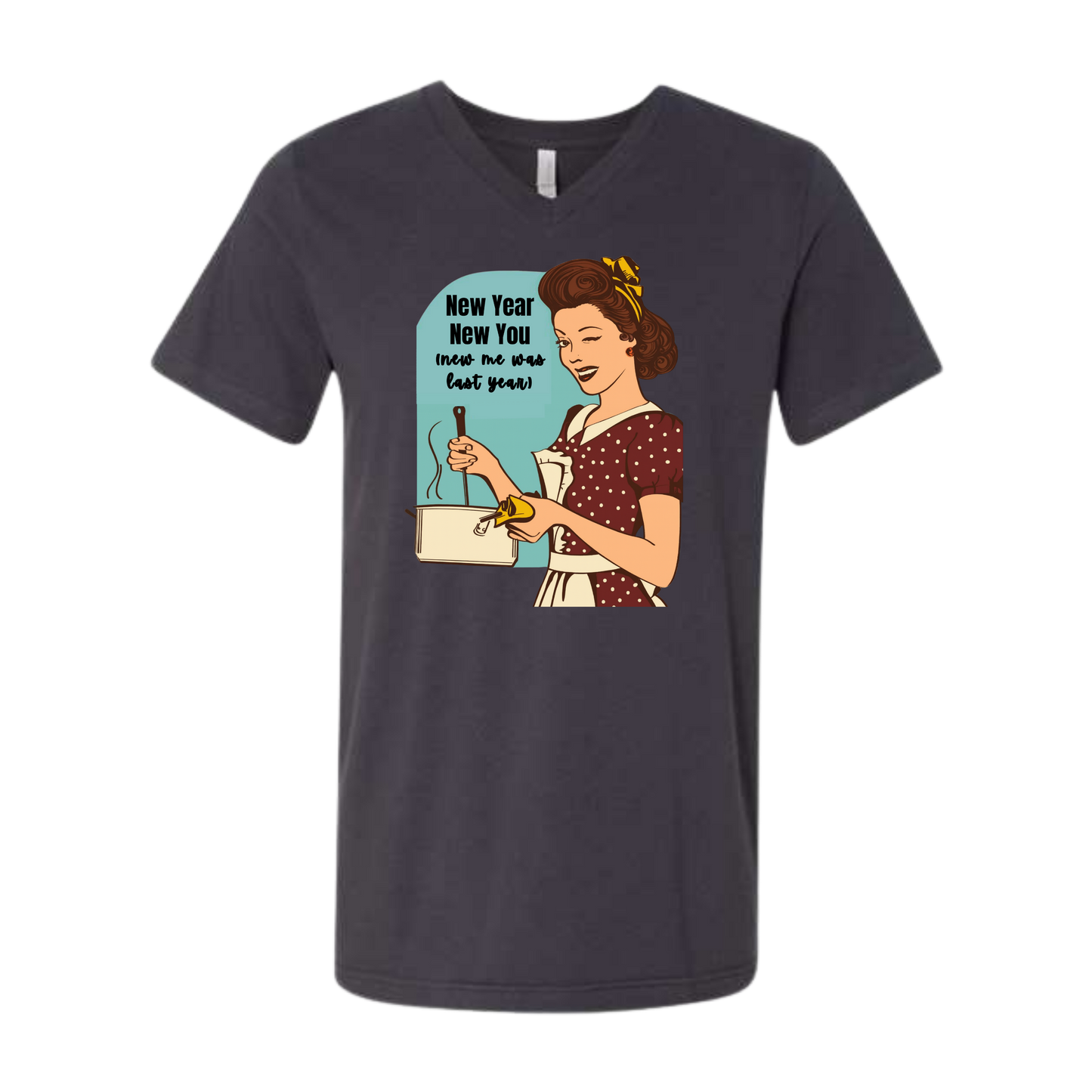 New Year New You - Bella+Canvas - Unisex V-Neck - Neutral Colors