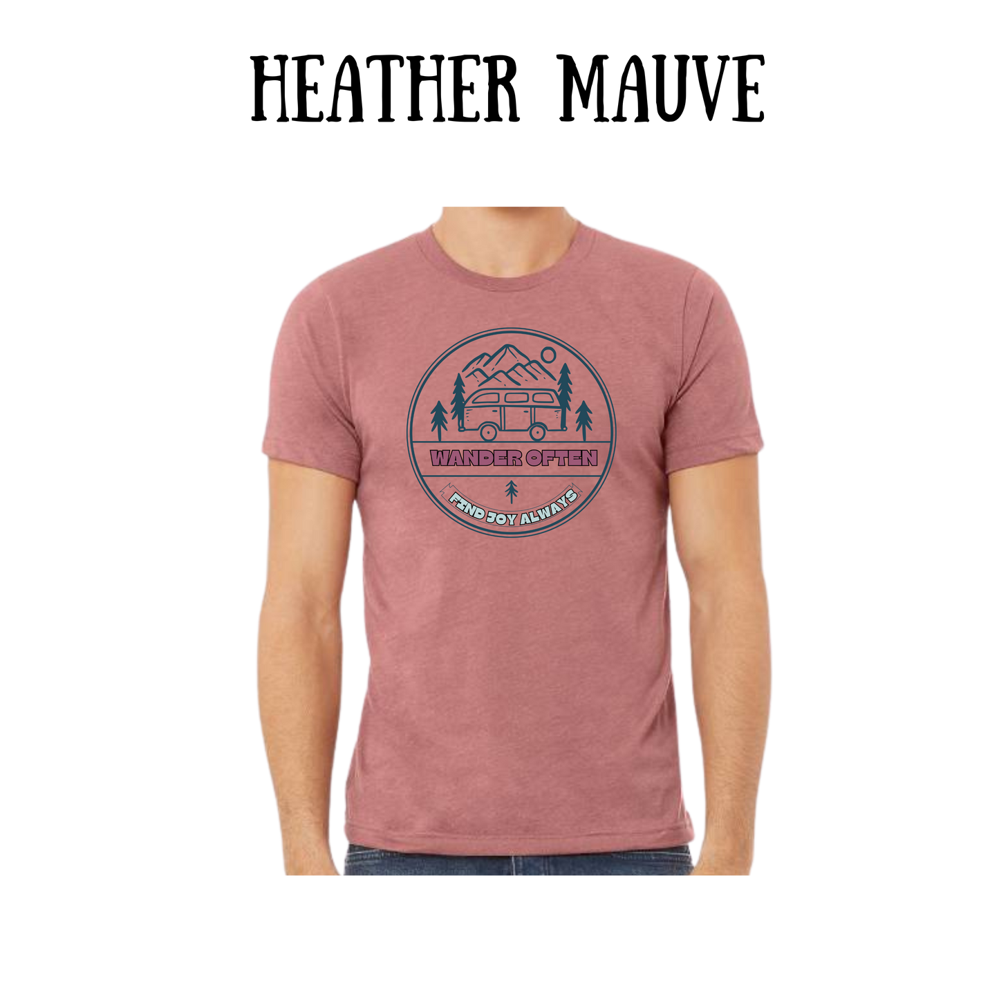 CP - Wander Often - Unisex Tee - Pinks, Purples, Neutrals