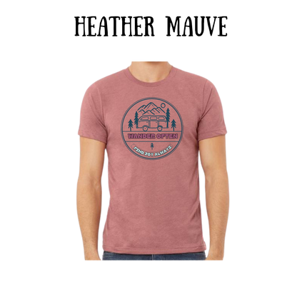 CP - Wander Often - Unisex Tee - Pinks, Purples, Neutrals