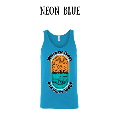 CP - Where We Listen and Don't Judge - Unisex Tank
