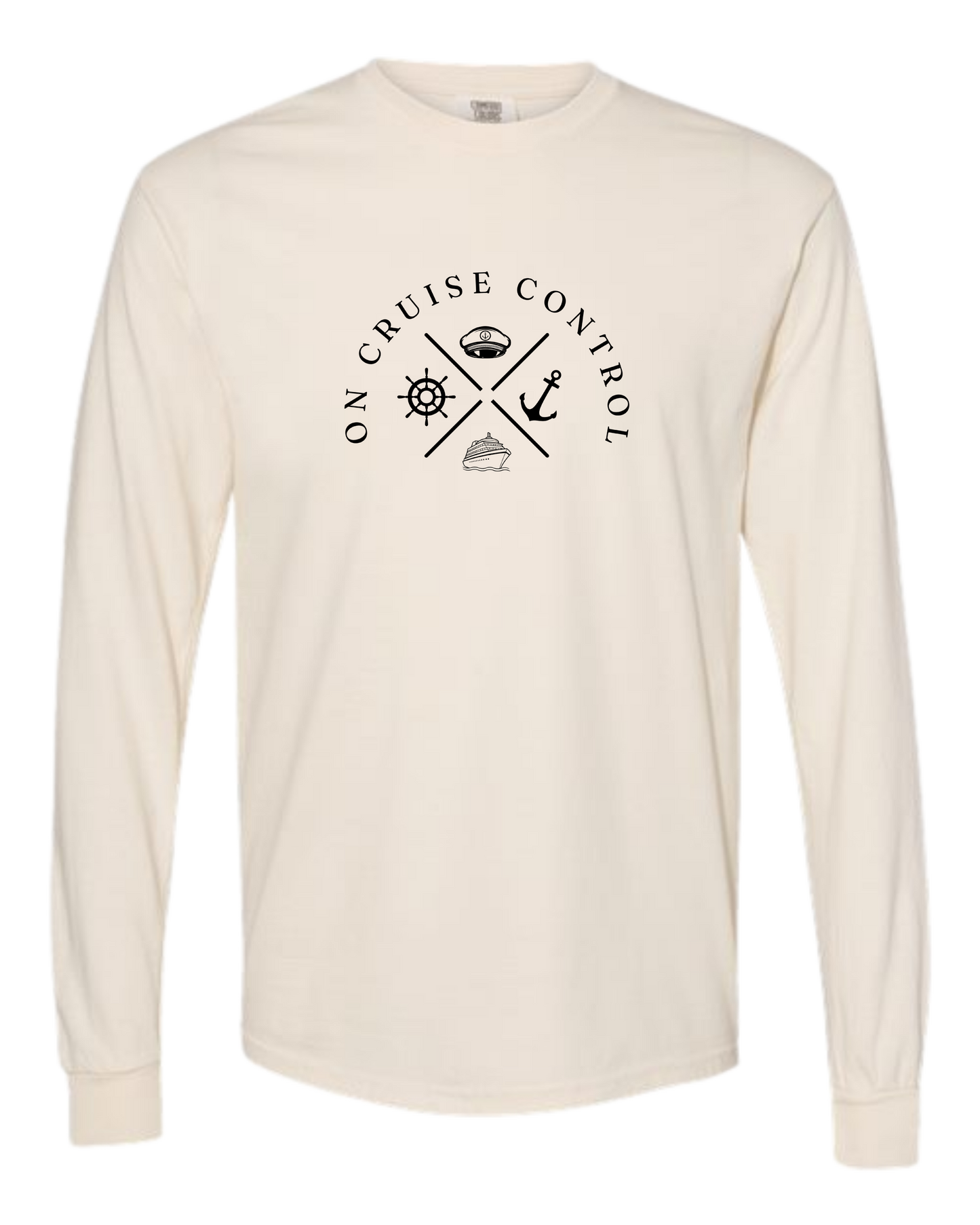 On Cruise Control - Comfort Colors - Heavyweight Long Sleeve Tee - Neutral Colors