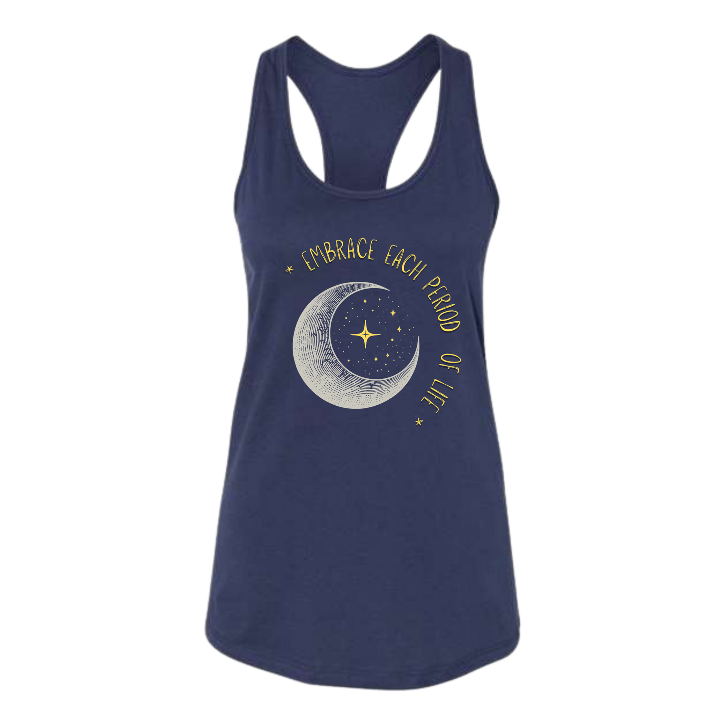 Embrace Each Period of Life - Bella+Canvas - Women's Jersey Racerback Tank