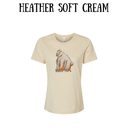 AC - Muscle Bear - Women's Relaxed Fit Tee - Neutrals