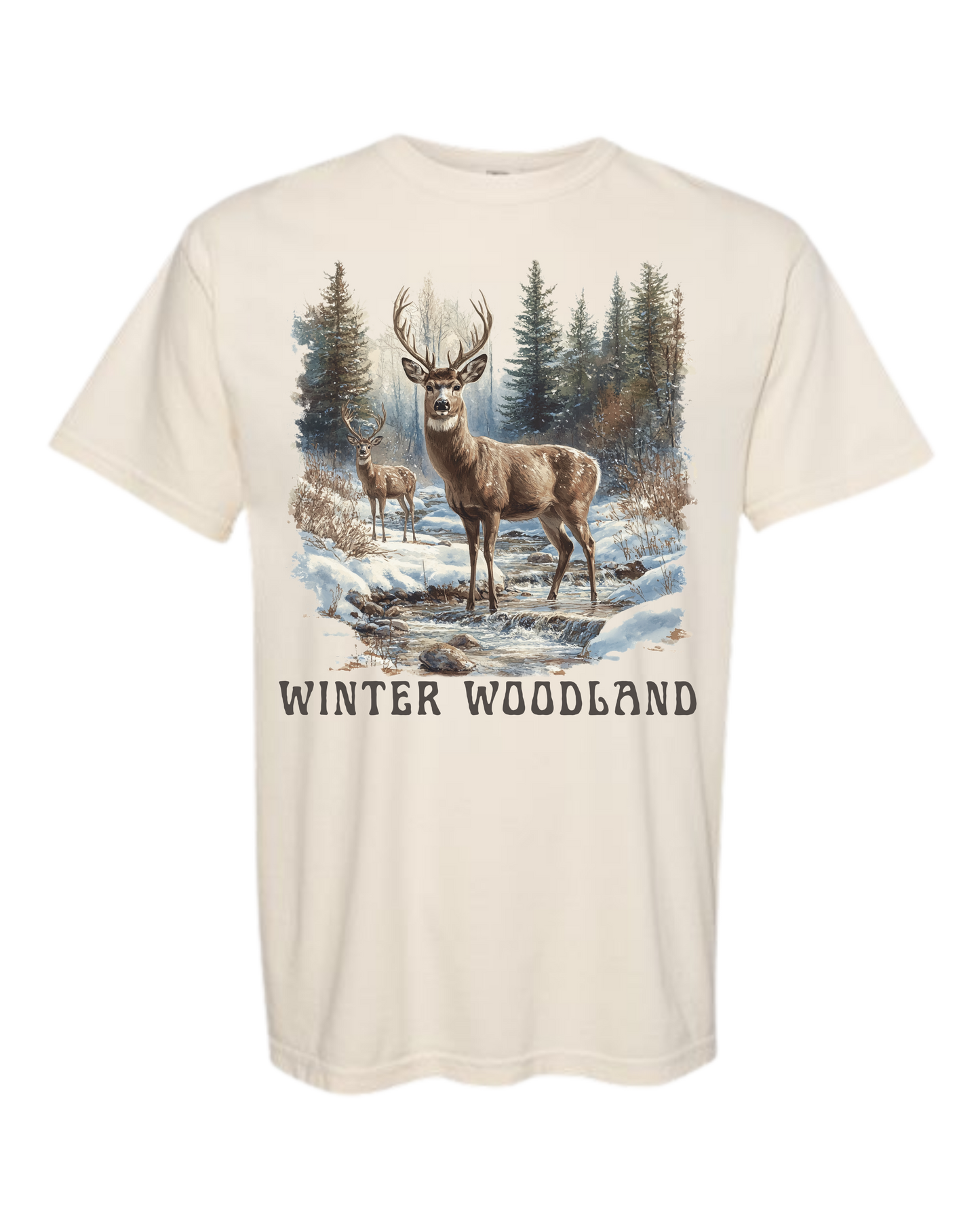 Winter Woodland - Comfort Colors - Heavyweight Unisex Tee - Neutrals