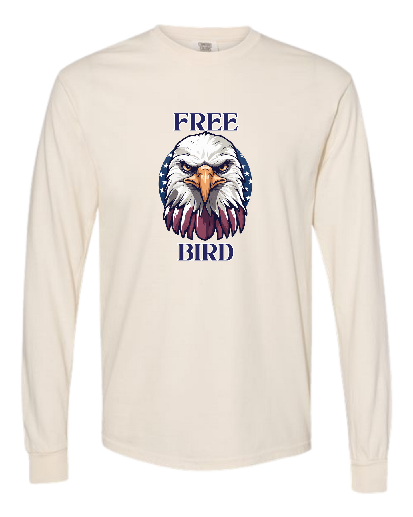 Free Bird - Comfort Colors - Heavyweight Long Sleeve Tee - Neutral Colors