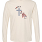 Loves Jesus & America too - Comfort Colors - Heavyweight Long Sleeve Tee - Neutral Colors