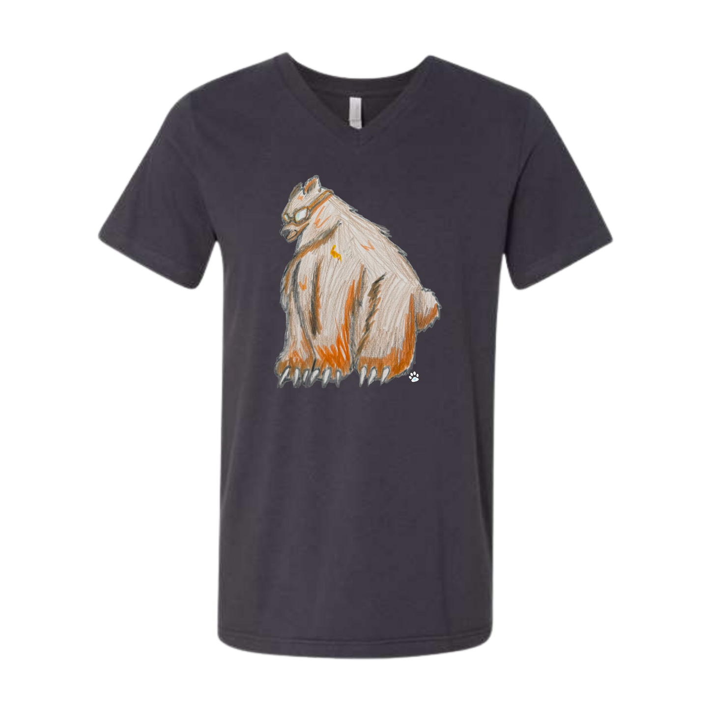 Muscle Bear - Bella+Canvas - Unisex V-Neck - Neutral Colors
