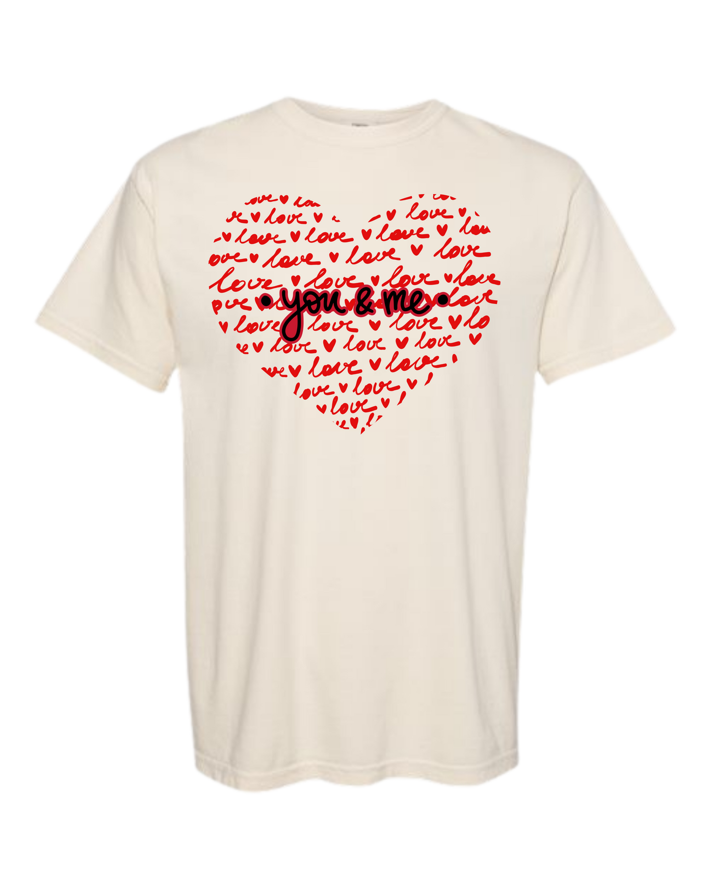 You & Me - Comfort Colors - Heavyweight Unisex Tee - Neutral Colors