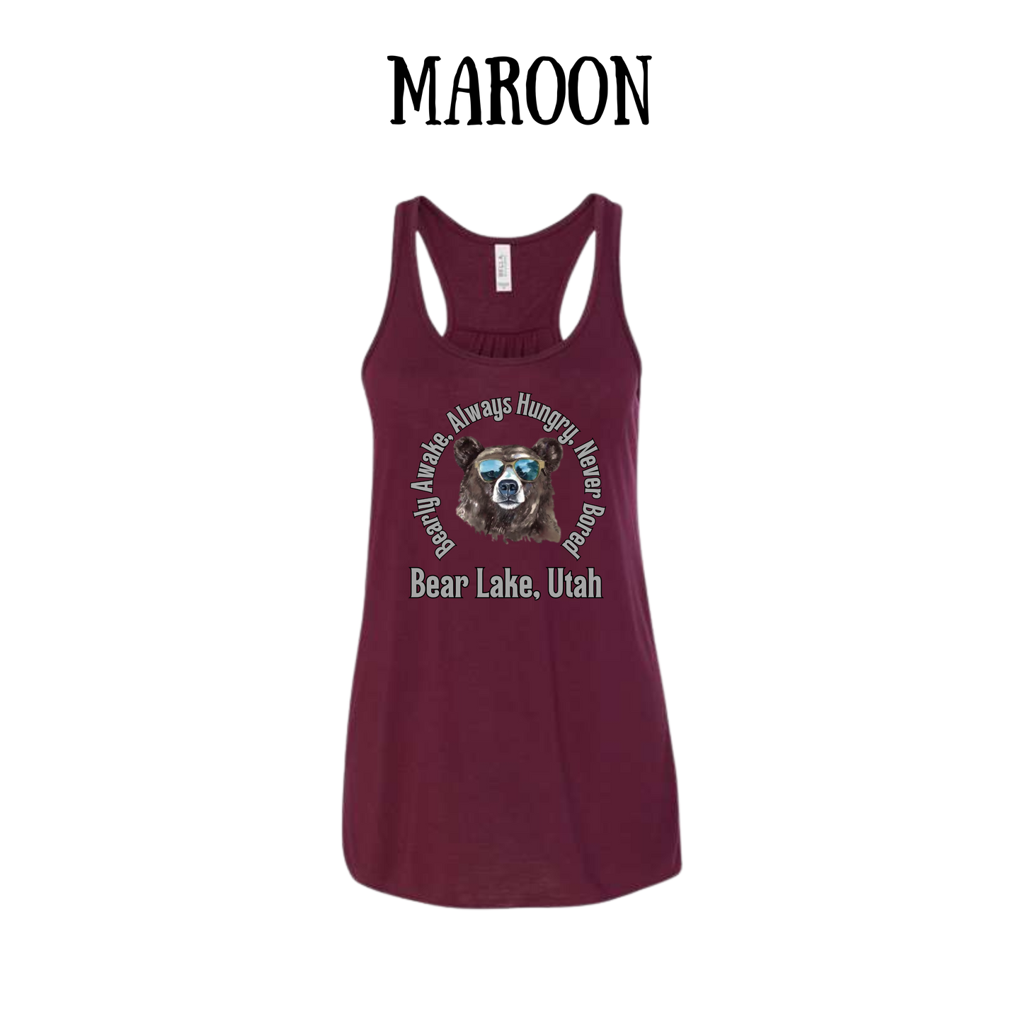 CP - Bear Lake Utah - Women's Flowy Racerback Tank