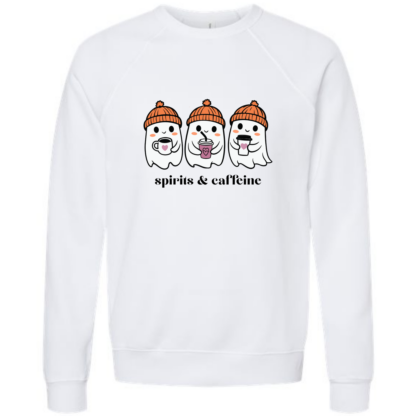 HP - Spirits & Caffeine - Sponge Fleece Raglan Sweatshirt - Greens, Neutrals