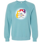 HP - Calming Circle - Sponge Fleece Raglan Sweatshirt - Blues, Purples