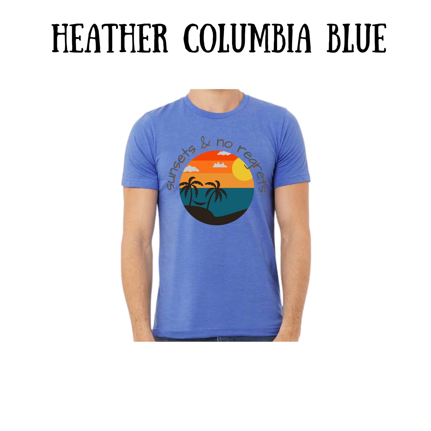 VP - Sunsets & No Regrets - Unisex Tee - Blues