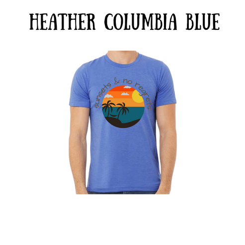 VP - Sunsets & No Regrets - Unisex Tee - Blues