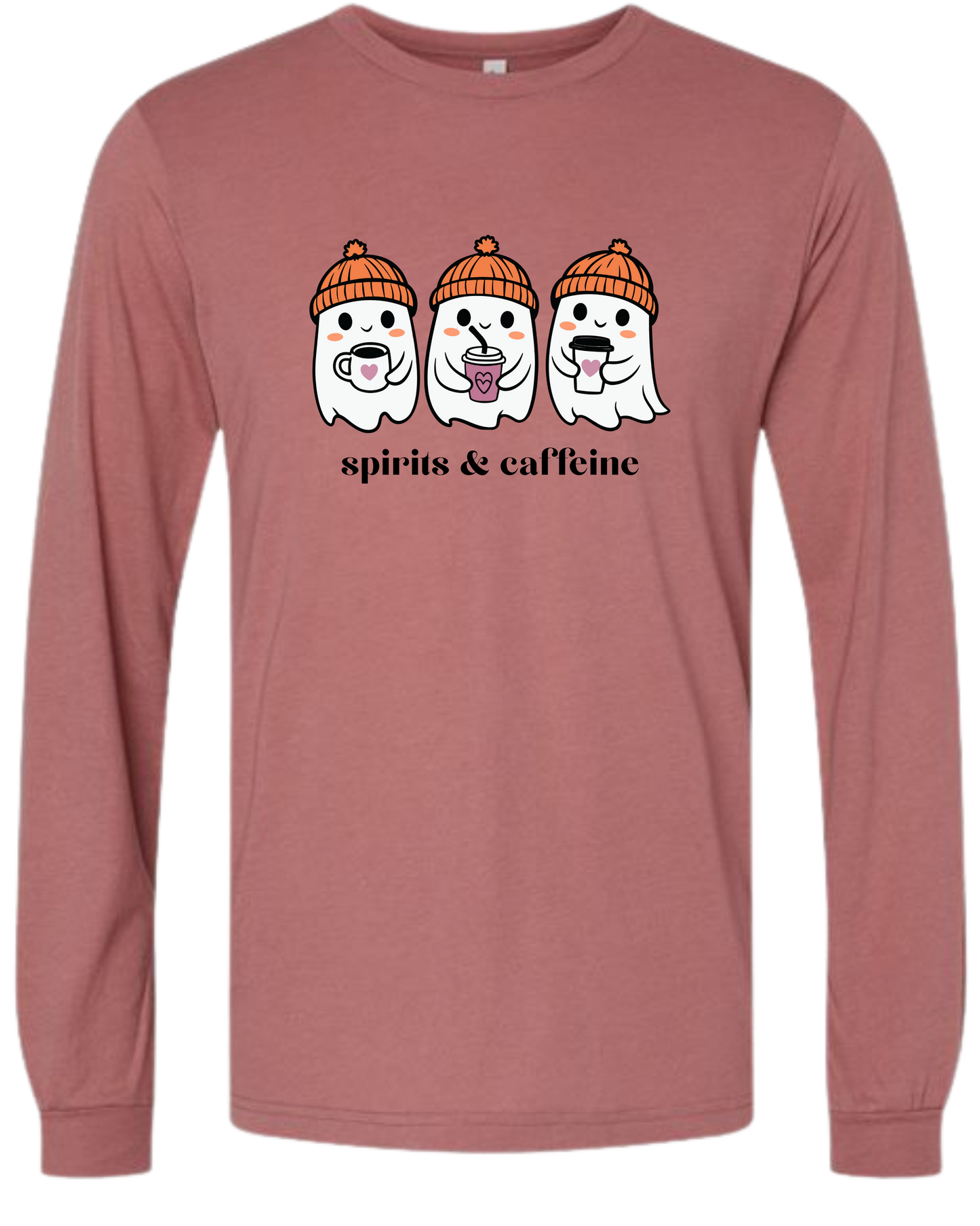 Spirits & Caffeine - Unisex Long Sleeve - Assorted Colors