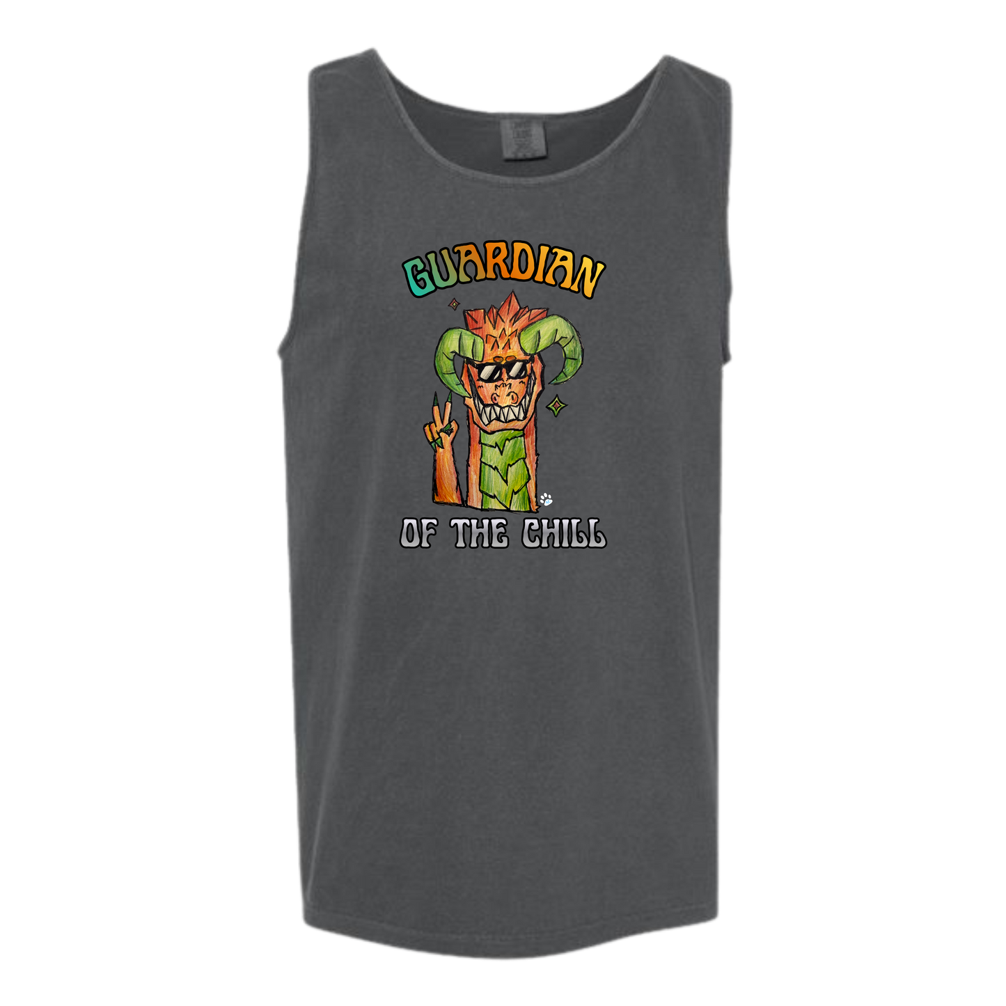 Guardian of The Chill - Comfort Colors - Unisex Tank - Neutral Colors & Blues
