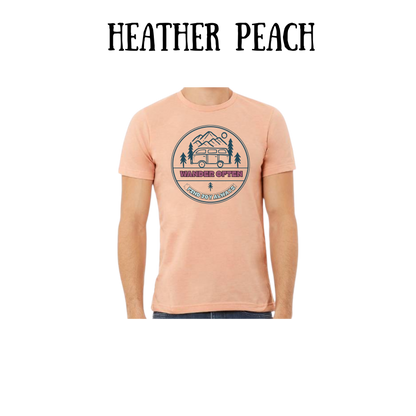CP - Wander Often - Unisex Tee - Yellows, Oranges, Reds