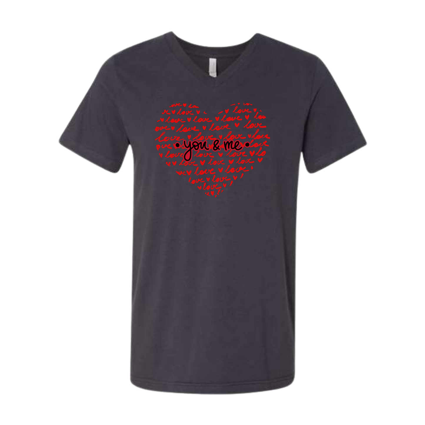 You & Me - Bella+Canvas - Unisex V-Neck - Neutral Colors