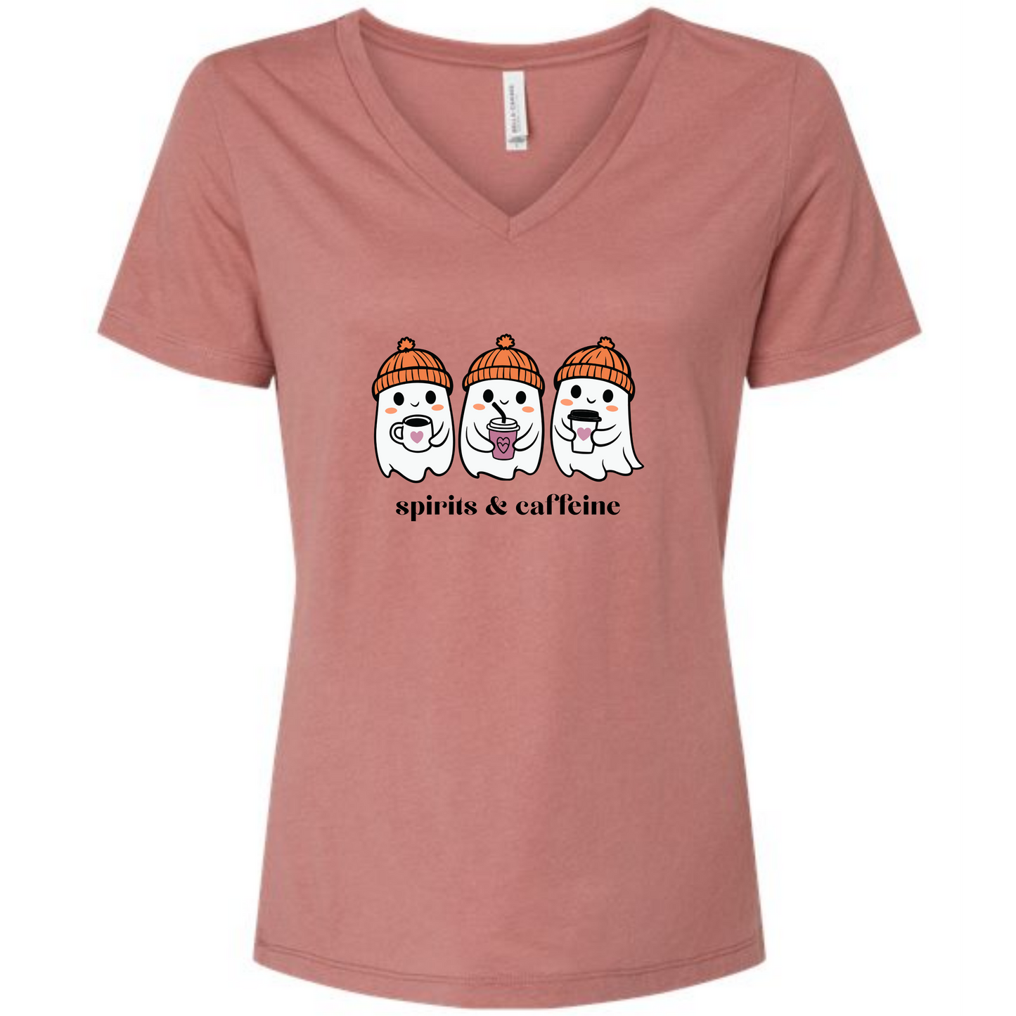 Spirits & Caffeine - Women's V-Neck - Assorted Colors
