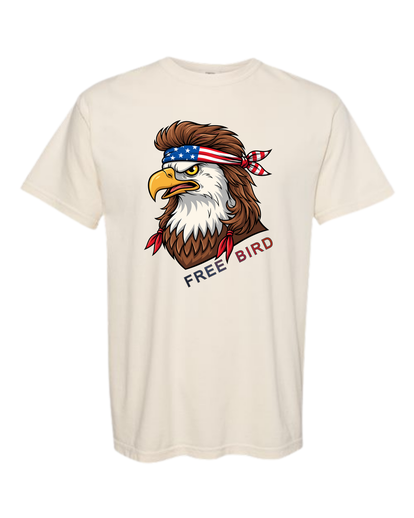 Rockin Free Bird - Comfort Colors - Heavyweight Unisex Tee - Neutral Colors