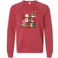 Holly Jolly Vibes - Sponge Fleece Raglan Sweatshirt - Assorted Colors