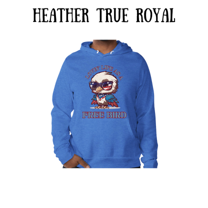 PP - Lovin' Life As A Free Bird - Sponge Fleece Hoodie - Blues, Purples